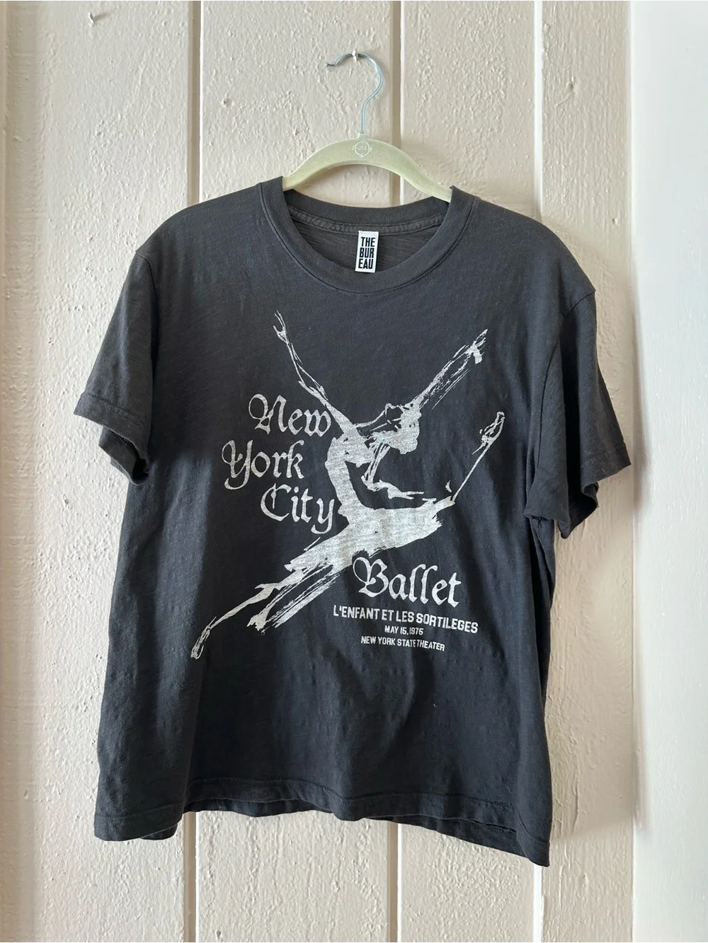 NEW FREE PEOPLE THE BUREAU BLACK BALLET INSPIRED T SHIRT TOP WOW XL